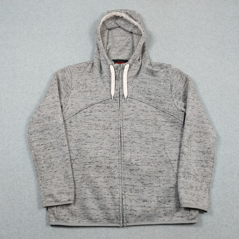 Mammut Jacket Women Large Gray Chamuera Hooded Outdoor Hiking